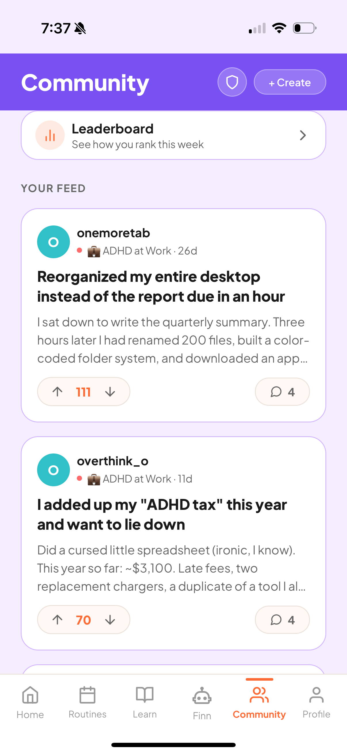 Insights with mood, motivation, and energy trends